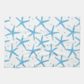 Waterverf Blue Zee Stars Patroon Theedoek (Horizontaal)