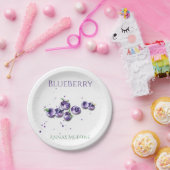 Waterverf Blueberries Papier Bord (Feest)