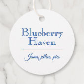 Waterverf Blueberries String Label (Achterkant)