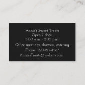 Waterverf Blueberries Visitekaartje (Achterkant)