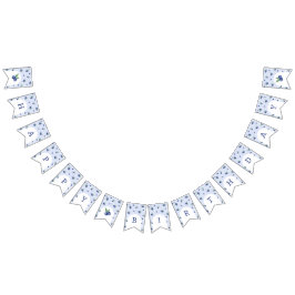 Waterverf Blueberry Boy Berry Swee Verjaardagsfees Vlaggetjes