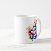 Waterverf Blueberry Bunny Koffiemok (Voorkant rechts)