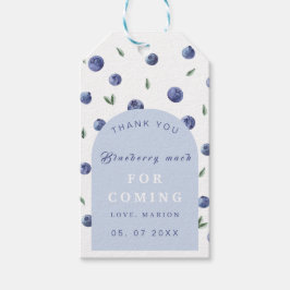 Waterverf Blueberry dank u cadeau labels Cadeaulabel