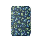 Waterverf Blueberry donker achtergrondpatroon Badmat (Voorkant Verticaal)