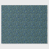 Waterverf Blueberry donker achtergrondpatroon Cadeaupapier (Vlak)