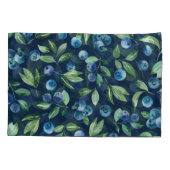 Waterverf Blueberry donker achtergrondpatroon Kussensloop (Achterkant)