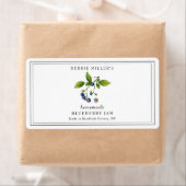 Waterverf Blueberry Jam Rechthoekig label (Insitu)