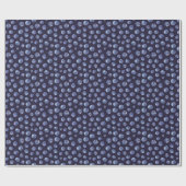 Waterverf Blueberry Pattern Blauwe Mannen Cadeaupapier (Vlak)