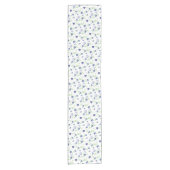 Waterverf Blueberry Pattern Korte Tafelloper (Voorkant)