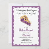 Waterverf Blueberry Pie Baby shower Kaart (Voorkant)