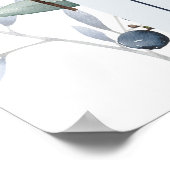 Waterverf Blueberry Raad de vervaldatum Poster (Hoek)