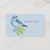 Waterverf Bluebird Blue Bird Art Visitekaartje (Achterkant)