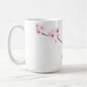 Waterverf Bluebird Cherry Blossom Coffee mok (Links)