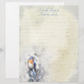 Waterverf Bluebird Stationery Briefhoofd (Voorkant / Achterkant)