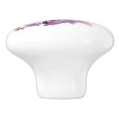 Waterverf Bluebirds en Cherry BLossoms Keramische Knop (Zijkant)