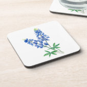 Waterverf Bluebonnet 3 Bier Onderzetter (Linkerzijde)