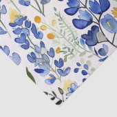 waterverf bluebonnetpatroon tissuepapier (Detail)