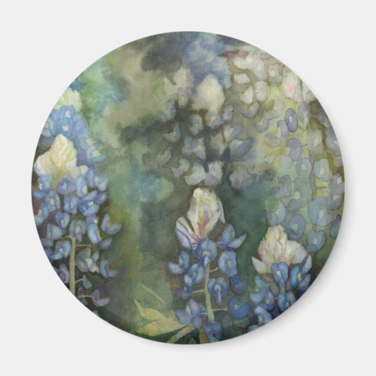 Waterverf Bluebonnets Magneet (Voorkant)