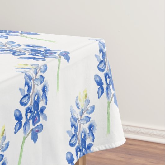 Waterverf Bluebonnets Tafelkleed (Voorbeeld)