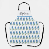 Waterverf Bluebonnets Texas Flowers Blue Floral Schort (Voorkant)