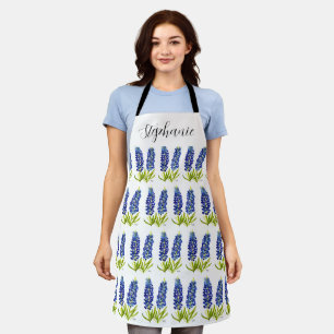 Waterverf Bluebonnets Texas Flowers Blue Floral Schort