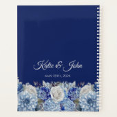 Waterverf BlueFlower Boeket- Bruiloft- Planner (Achterkant)