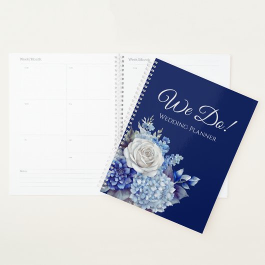 Waterverf BlueFlower Boeket- Wedding-Planner Planner (Display)