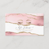 WATERVERF BLUSH AGATE FAUX GOLD EYE LASHES VISITEKAARTJE (Voorkant)