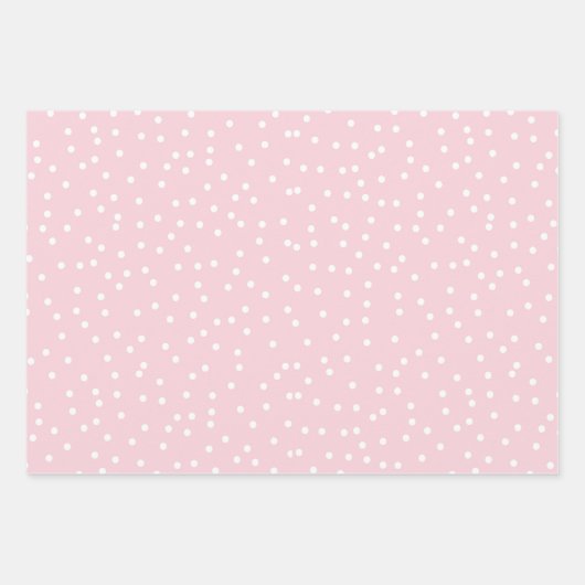 Waterverf Blush Bloemen Eiffeltoren Patroon Inpakpapier Vel (Voorkant 3)