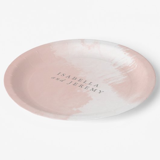 waterverf blush bord bruiloft (Gekanteld)