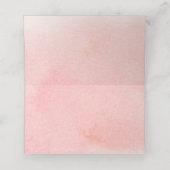 Waterverf Blush Bourgogne Bloemen Bruiloft Plaatskaartje (Binnenkant ongevouwen)