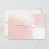 waterverf blush bruiloft R.S.V.P antwoordkaart RSVP Kaartje (Achterkant)