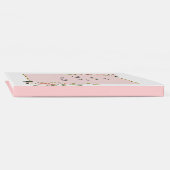 Waterverf Blush Cream Flowers Pink Lijst Weddensch Gastenboek (Rug)