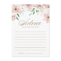 Waterverf Blush Dusty Pink Flowers Baby shower