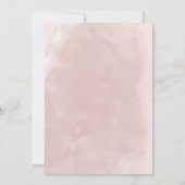 Waterverf Blush & Dusty Roos Engagement Party Kaart (Achterkant)