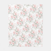 Waterverf Blush Dusty Rozen Fleece Blanket Deken (Voorkant)