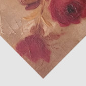 Waterverf blush en Bourgondische rozen  goud Tissuepapier (Detail)