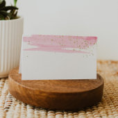 Waterverf Blush en Gold Buffet Etiket Kaarten Plaatskaartje