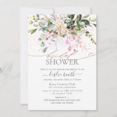 Waterverf Blush Eucalyptus Vrijgezellenfeest Kaart (Voorkant)