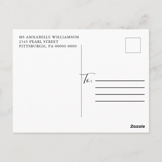 Waterverf Blush Floral Engagement Party nodigt uit Briefkaart (Achterkant)