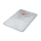 Waterverf Blush Floral French Music Badmat (Gekanteld)