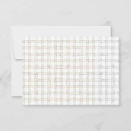 Waterverf Blush Floral Modern Rustic Elegant RSVP (Achterkant)