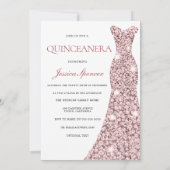 Waterverf Blush Floral Quinceanera 15th Birthday Kaart (Achterkant)