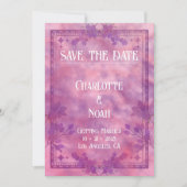 Waterverf Blush Floral Save the Date Kaart (Voorkant)