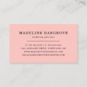 Waterverf Blush Floral Visitekaartje (Achterkant)