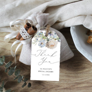 Waterverf Blush Floral Vrijgezellenfeest Hartelijk Cadeaulabel