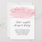 Waterverf Blush Gold late nachtelijke diaperte dut (Voorkant)