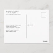 Waterverf Blush Navy Floral Vrijgezellenfeest Tea Briefkaart (Achterkant)