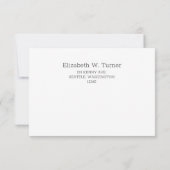 Waterverf Blush Peony Wedding RSVP Kaart (Achterkant)