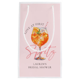 Waterverf Blush Pink Aperol Spritz-Vrijgezellenfee Klein Cadeauzakje